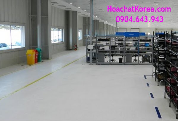 Vinyl antistatic floor in assembly factory of LG Vietnam
